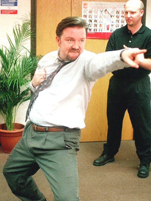 Actor Ricky Gervais starred as David Brent in the British TV series 'The Office'.