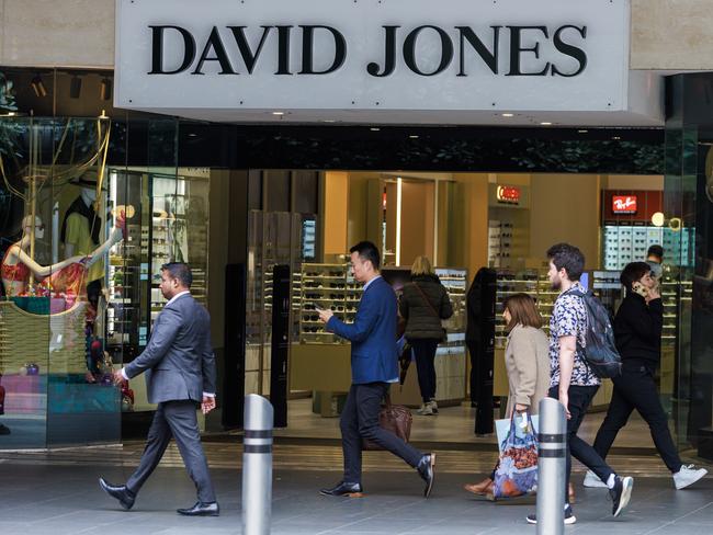 MELBOURNE, AUSTRALIA - NewsWire Photos December 15, 2022: Generic David Jones Bourke Street Mall. Picture: NCA NewsWire / Aaron Francis