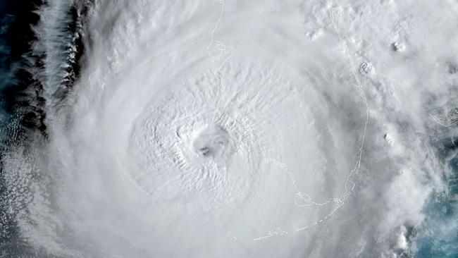 Hurricane Ian strengthened to a Category 4 storm as it headed towards Florida on Wednesday, with forecasters warning of life-threatening storm surges and "devastating" winds after it reportedly killed two and left millions without power in Cuba. Picture: Jose Romero / NOAA/RAMMB / AFP