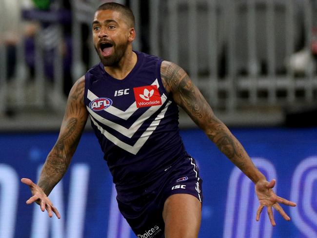 Hill has been one of the Dockers best players in 2019. Picture: AAP