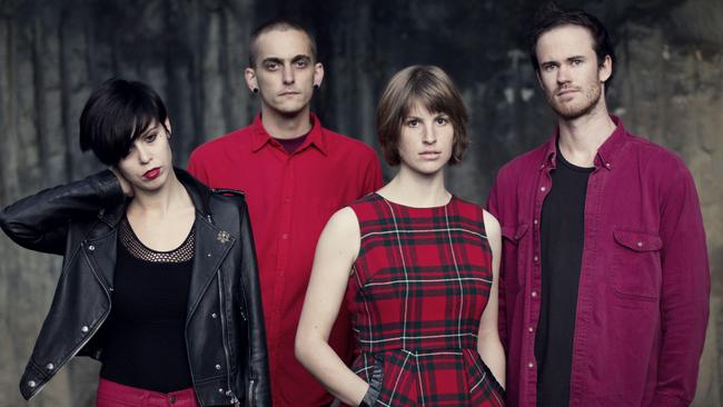 Undated publicity pic of Sydney band 'The Jezabels'.