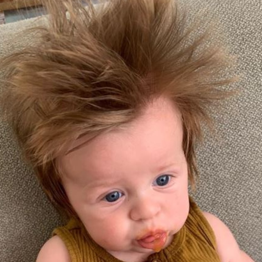 Instagram: Four-month-old baby has incredible hair | Photo | news.com.au — Australia&#39;s leading news site