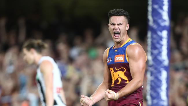 Former No.1 draft pick Cam Rayner is unconcerned by outside critics and says Brisbane Lions teammates and coaches are happy with his 2019 form. Picture: Chris Hyde/Getty Images