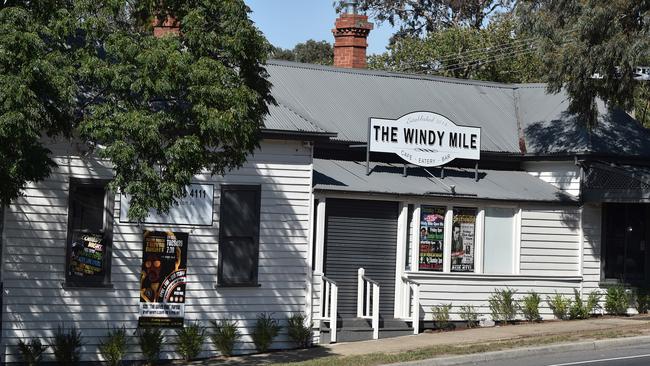 The Windy Mile on Main Road, Diamond Creek has been damaged by fire.