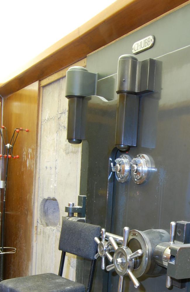 The vault door at the Hatton Garden Safe Deposit company.