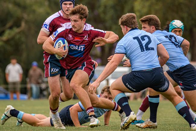 Xavier Rubens. Super Rugby Under-19s action between the Reds and Waratahs. Picture courtesy of James Auclair.