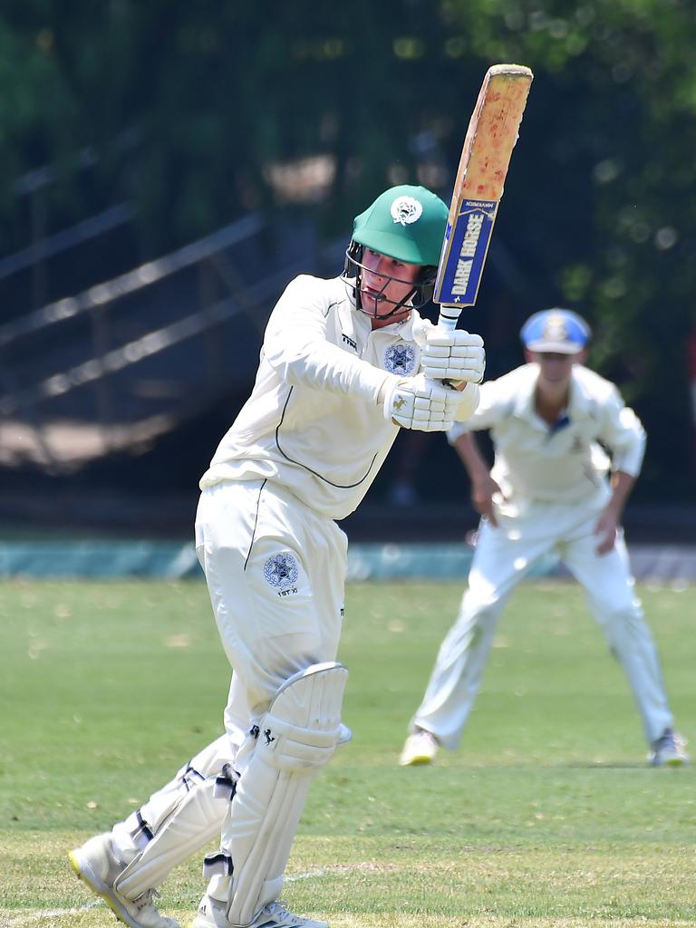 Brisbane Boys College batsman Blake Armstrong. Picture, John Gass