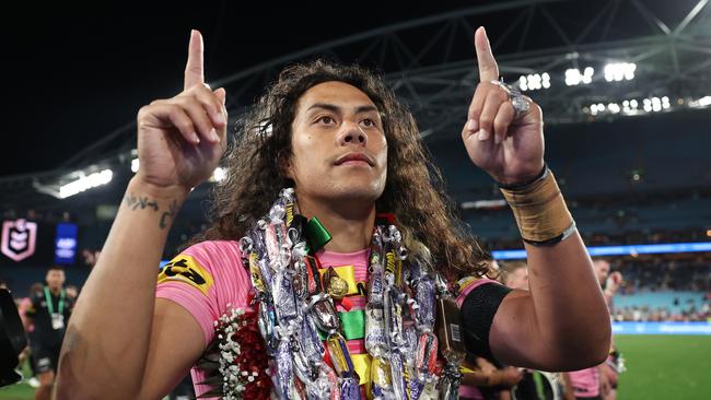 Jarome Luai soaks up his final Panthers game.