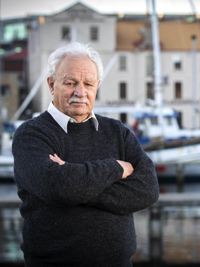 Aboriginal Land Council Chair Michael Mansell at Hobart. Picture: Chris Kidd