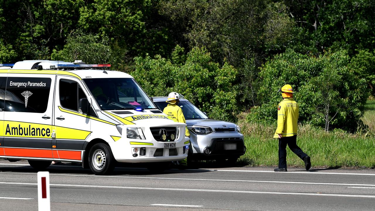 A motorcycle rider is in serious but stable condition following a single vehicle crash involving a kangaroo east of Leyburn on the Southern Downs on Saturday, May 20. Picture: Renee Albrecht /File