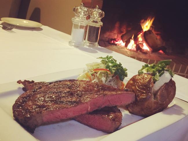 Wagyu sirloin at The Barn, Mt Gambier