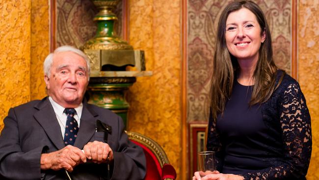 Professor Reg St Leon OAM with International Grammar School’s Principal Shauna Colnan.