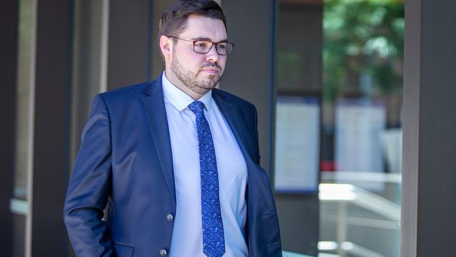 Mr Lehrmann is yet to enter a plea before Toowoomba Magistrates Court. Picture: NCA NewsWire / Christian Gilles