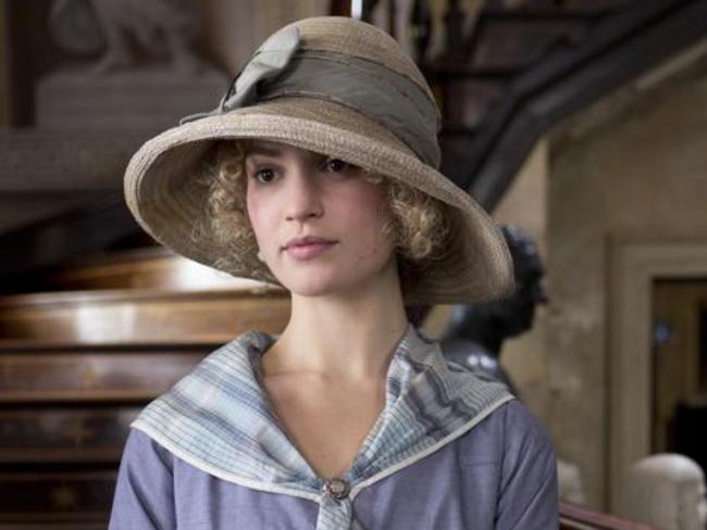 Lily James says she’s game for a Downton Abbey movie — but there are no firm plans.