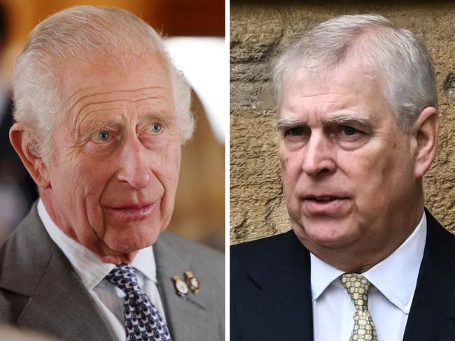 King Charles and Prince Andrew.