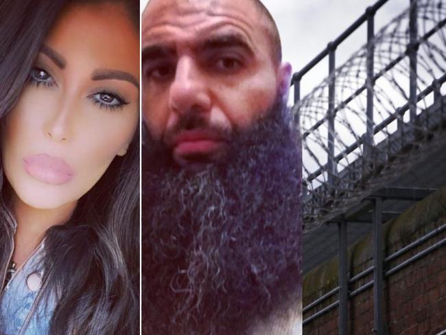 The wife of a double murderer serving multiple life sentences has been banned from jails for six months after she got too amorous with her husband in the visiting room of the state's most secure prison