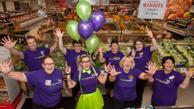 The Coles Gatton team raised the most funds from the supermarket giants Queensland stores in 2020 for the Hummingbird foundation. Photo: Ali Kuchel