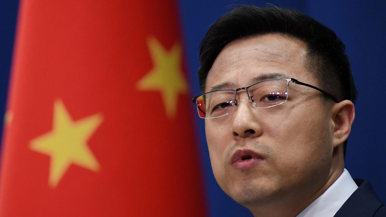 Chinese Foreign Ministry spokesman Zhao Lijian. Picture: Greg Baker/AFP