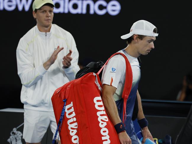 Jannik Sinner has de Minaur’s number. Picture: Michael Klein