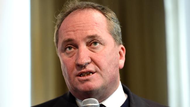Deputy Prime Minister and Minister for Agriculture and Water Resources Barnaby Joyce has been calling for cheap milk to end. Picture: AAP