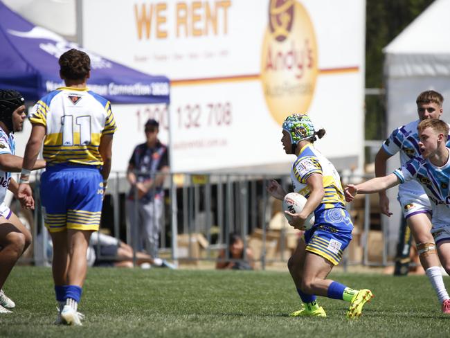 Koori Knockout - Day 4 Boys 15s GF Narwan Eels vs Mindaribba Warriors Monday, 7 October 2024 Hereford St, Bathurst NSW 2795, Australia, Picture Warren Gannon Photography