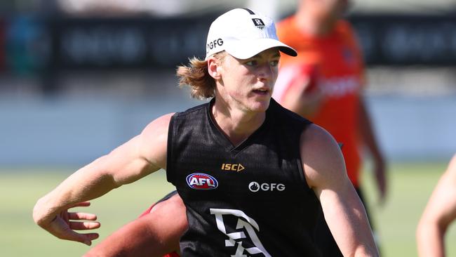 15.1.2020.Port Adelaide AFL open training session at Alberton Oval. Miles Bergman. PIC TAIT SCHMAAL.