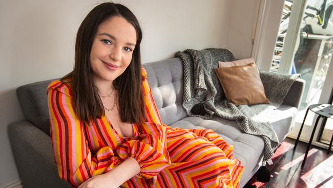 Retail store manager Maddie Porra, 27, is on JobKeeper and said during the pandemic she has been able to become better at managing her money. Picture: Tony Gough