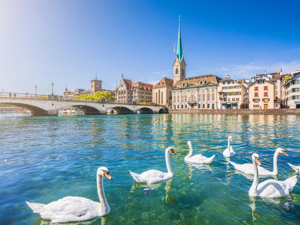 Residents in the Swiss city of Zurich are living better than anywhere else in the world. Picture: iStock