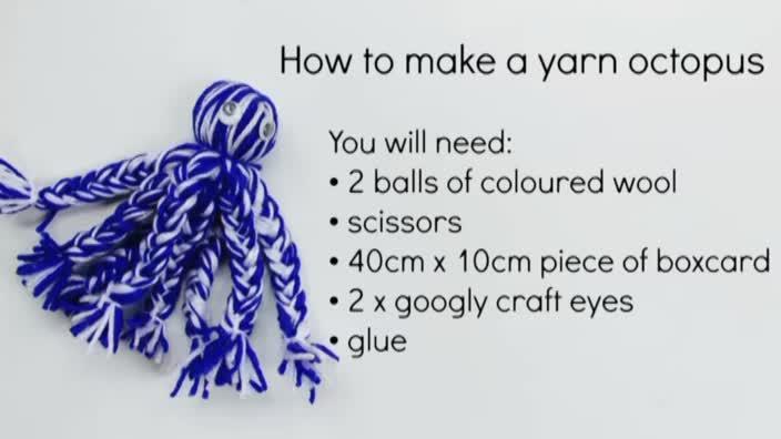 How to make a yarn octopus