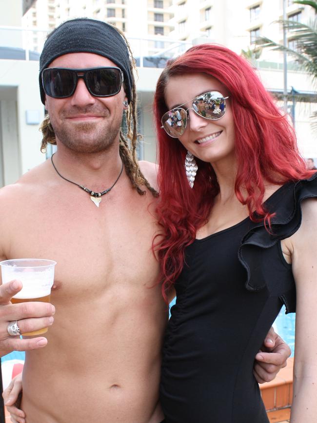 Ben Hemara and Krystal Hans at Billy’s Beach House in 2010.