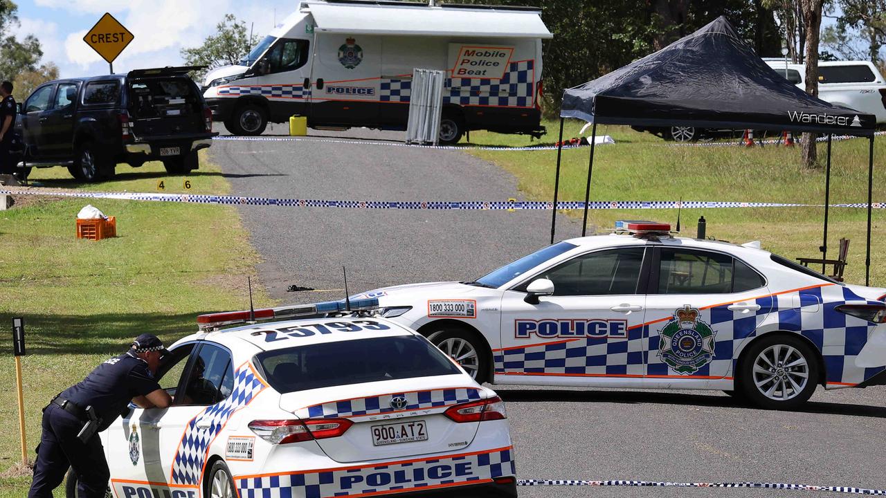Police have shot a man and another person is dead, An officer was sent to a property at Running Creek Rd Kilkivan were the man allegedly ran at police with a knife and was shot by the officer. The man has been taken to hospital .Kilkivan Saturday 13th April 2024 Picture David Clark