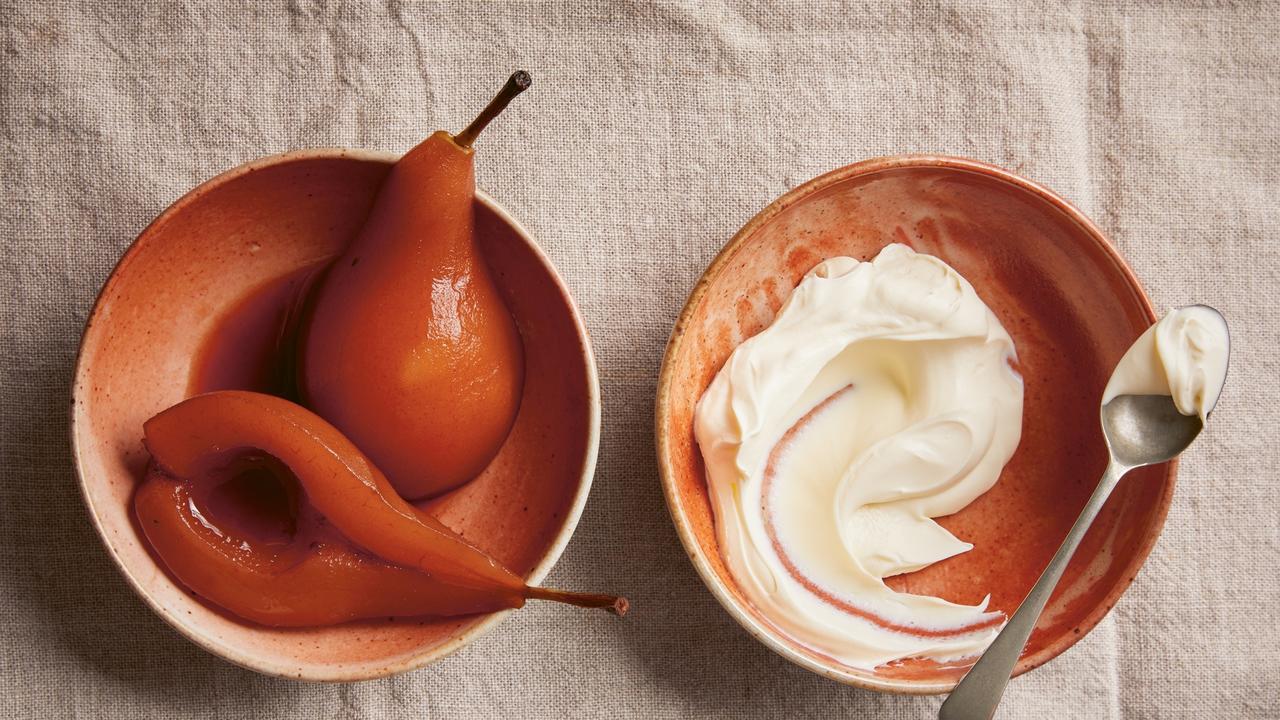 Angela Clutton’s Red-wine Poached Pears Recipe | The Australian