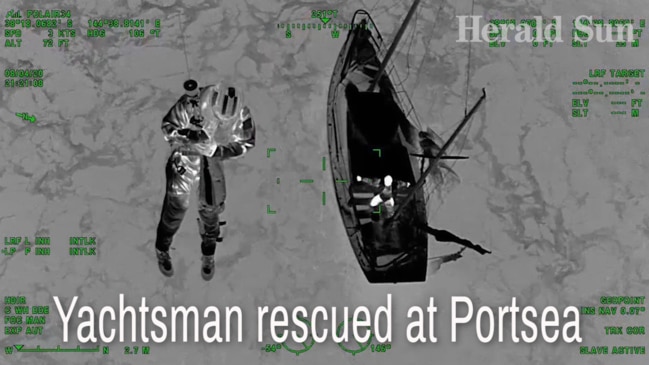 Rescue of a yachtsman at Portsea