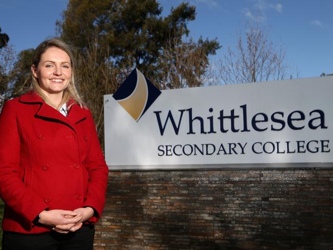 Whittlesea Secondary College principal Lian Davies. Picture: Hamish Blair