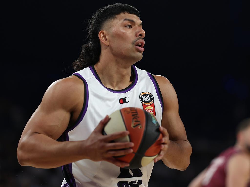 Keli Leaupepe of the Kings in action during the round one NBL match against Adelaide 36ers. Picture: Getty Images