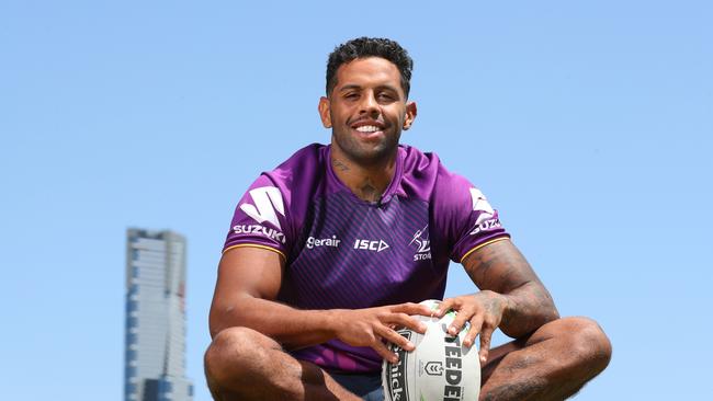 Josh Addo-Carr will play his final year for Melbourne in 2020. Picture: AAP/David Crosling