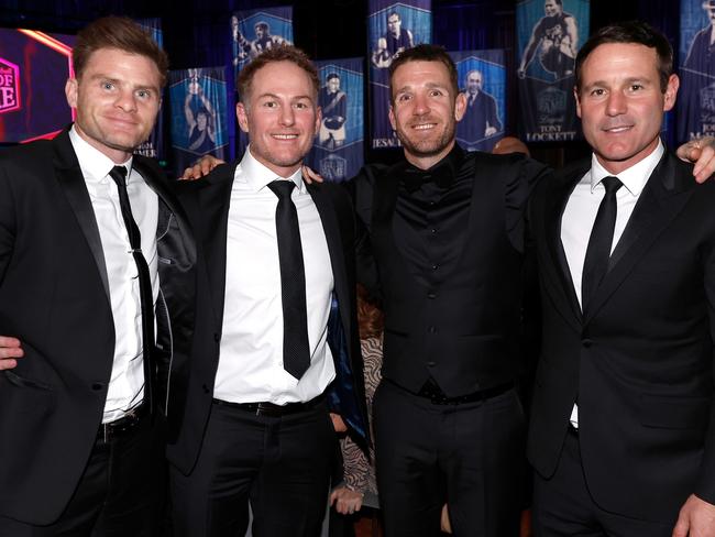 Collingwood’s “Rat Pack.” Picture: Michael Willson/AFL Photos via Getty Images