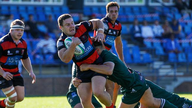 Action in the Norths v Shute Shield game on the weekend. Pic Karen Watson.