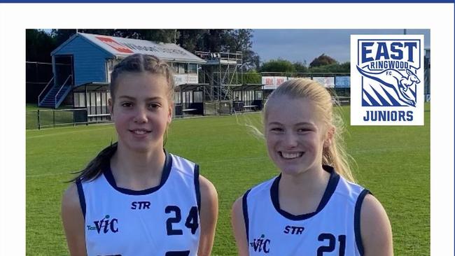 Two East Ringwood Junior Football Club players earned selection.