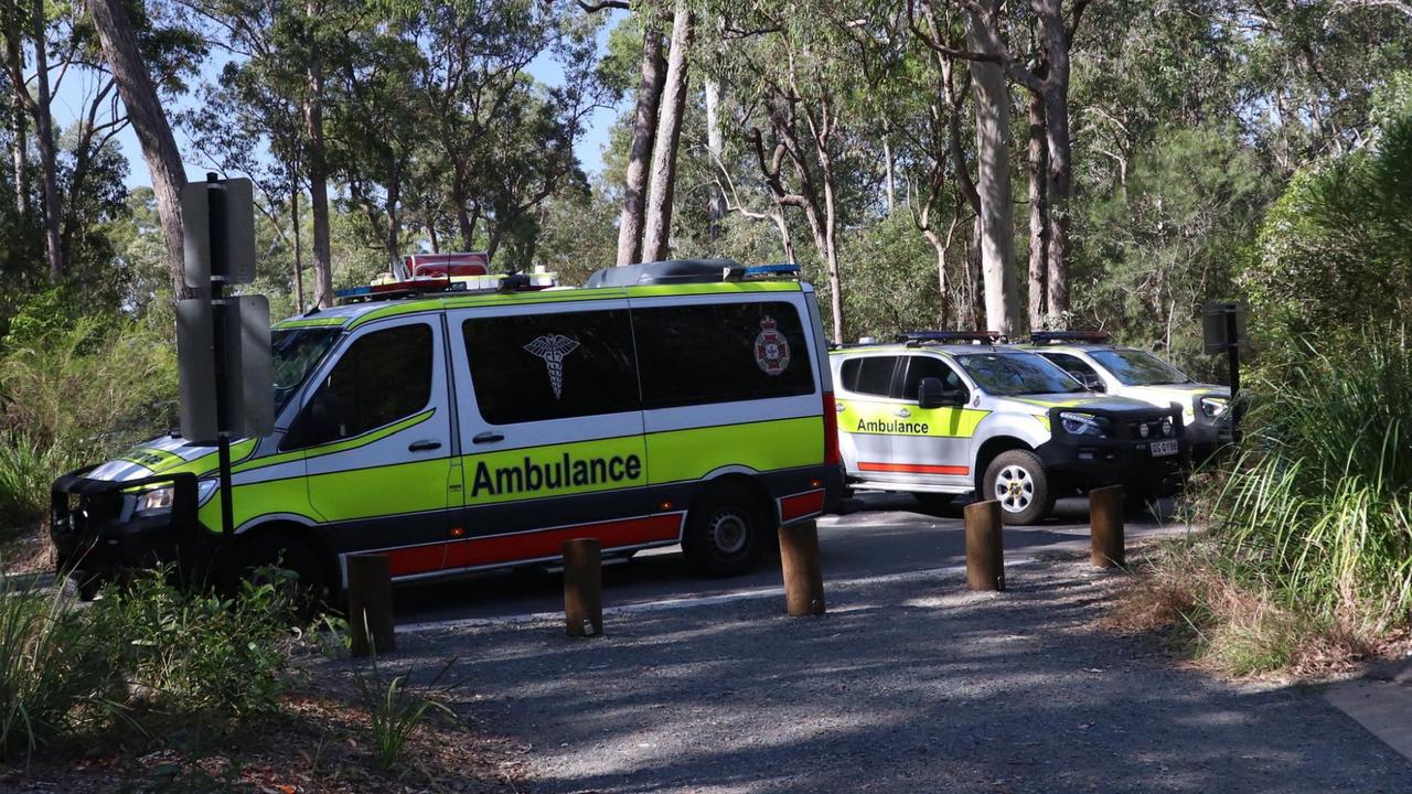 Gold Coast photographer Amber Woolf (@butterflywolfstudio) was at the Glass House Mountains look out when the dramatic rescue began. Photo: Contributed