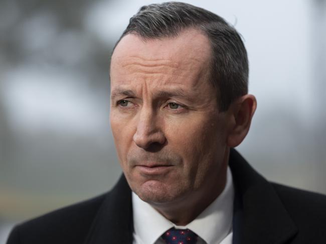 Mark McGowan said he would have preferred to have stayed home. Picture: NCA NewsWire / Martin Ollman