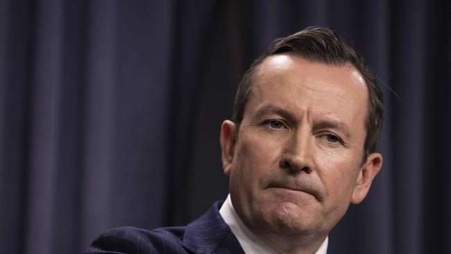 Mr McGowan’s tough border stance is hugely popular among West Australians, earning him approval ratings as high as 91 per cent. Picture: Matt Jelonek/Getty Images