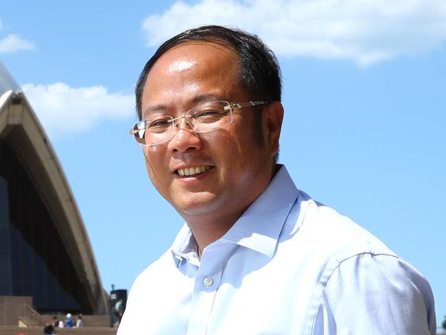 20/12/16  Huang Xiangmo YuHu chairman pictured at the Sydney Opera House. Picture Renee Nowytarger / The Australian