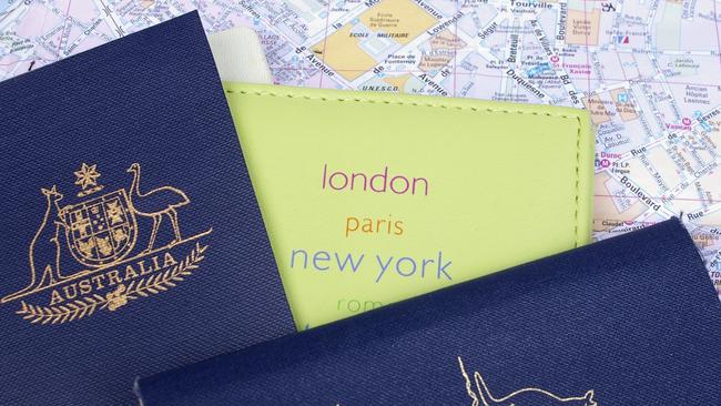 Australian passports, travel, tourist, map, generic.