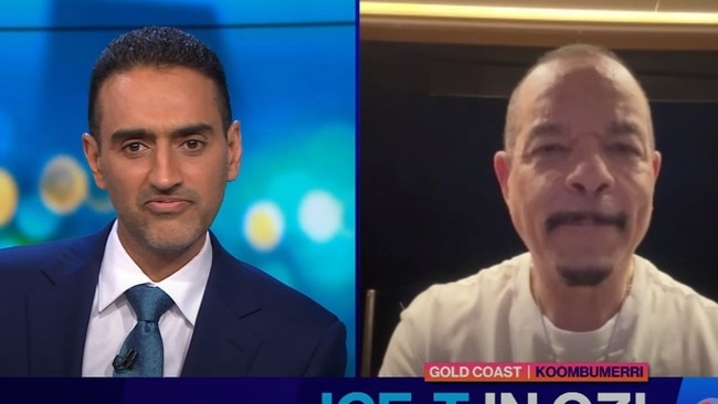 Waleed Aly was roasted by rapper Ice-T and the panel on The Project.