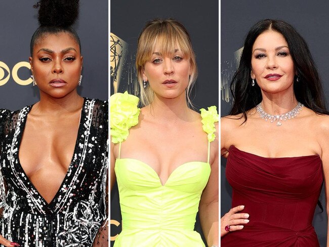 Stars dazzle on the Emmys red carpet.