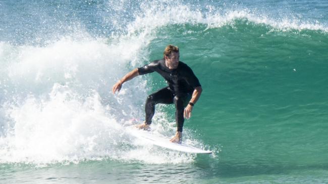 Hemsworth says he’s been enjoying being ‘unemployed’ this year, living a low-key life in Byron Bay. Picture: BYRON