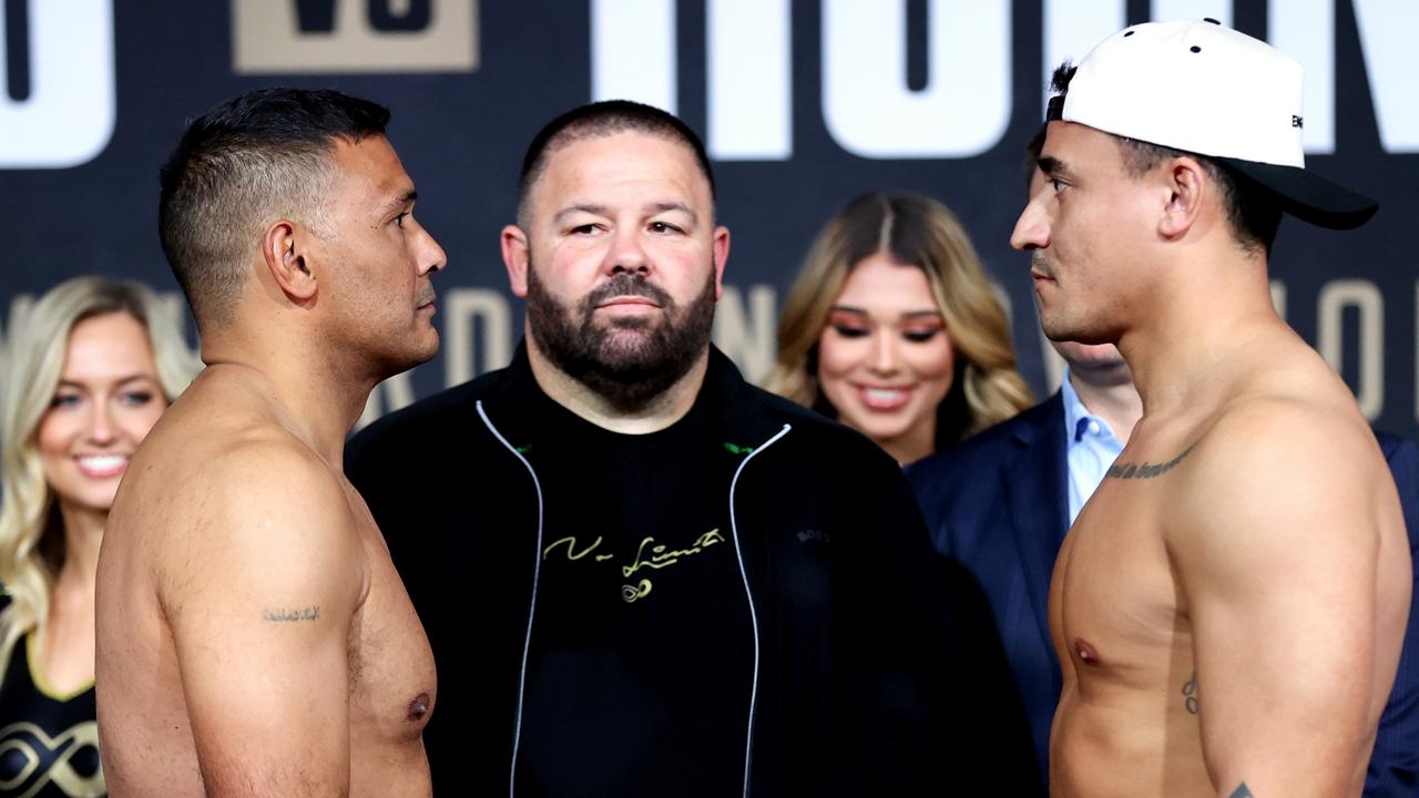 Simi will make his boxing debut against NRL great Justin Hodges at the Hordern Pavilion tonight. Picture: Brendon Thorne/Getty Images