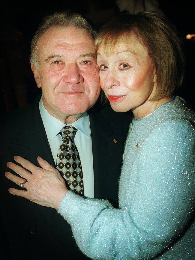 Pratt with wife Jeanne in 2002.