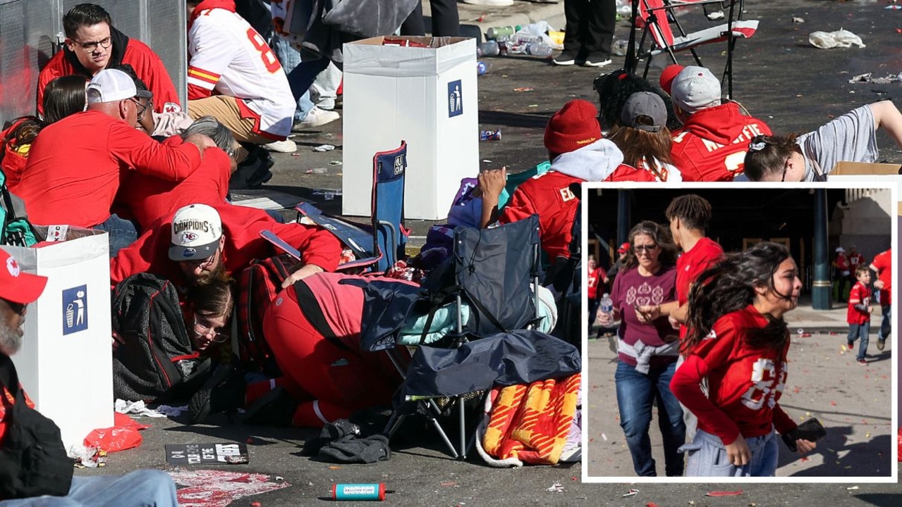 Teens charged in connection to Kansas City Chiefs' Super Bowl rally shooting. Picture: Picture: Andrew Caballero-Reynolds/AFP/Getty